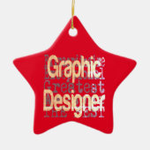 Ornement En Céramique Graphiste Extraordinaire (Devant)