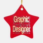 Ornement En Céramique Graphiste Extraordinaire (Dos)