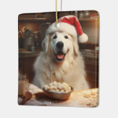 Ornement En Céramique Great Pyrenees Noël Cookies Festive Vacances (Gauche)