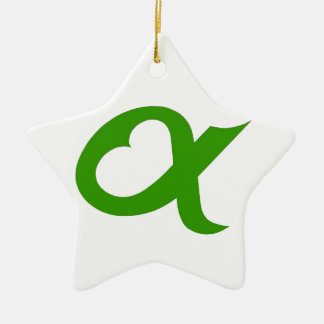 Ornement En Céramique Green Alpheart