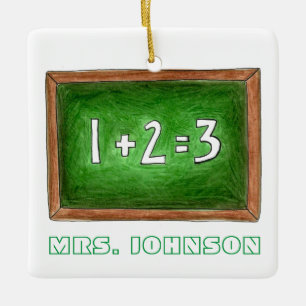 Ornement En Céramique Green Chalkboard Ardoise classe Enseignant