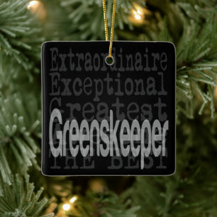 Ornement En Céramique Greenskeeper Extraordinaire