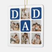 Ornement En Céramique Grille multiphoto moderne mignon cadeau DAD (Gauche)