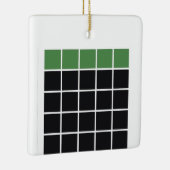 Ornement En Céramique Grille Wordle champ (Droite)