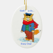 Ornement En Céramique Grippe-sou d'EbeMeowzer d'un chant de Noël (Dos)