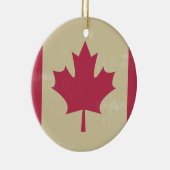 Ornement En Céramique gronder le drapeau canadien (Droite)