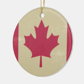Ornement En Céramique gronder le drapeau canadien (Gauche)
