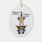 Ornement En Céramique Growing Up est un Humour facultatif (Droite)