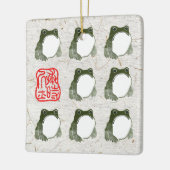 Ornement En Céramique Grumpy Grenouille japonaise crapaud 19ème siècle (Gauche)