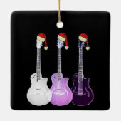 Ornement En Céramique Guitares électriques Festive violet (Dos)
