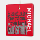 Ornement En Céramique Gunsmith Extraordinaire CUSTOM (Gauche)