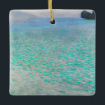 Ornement En Céramique Gustav Klimt - Attersee<br><div class="desc">Attersee - Gustav Klimt,  Huile sur toile,  1910</div>