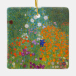 Ornement En Céramique Gustav Klimt - Jardin des fleurs<br><div class="desc">Jardin aux fleurs - Gustav Klimt en 1905-1907</div>