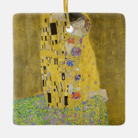 Ornement En Céramique Gustav Klimt - Le baiser (Devant)
