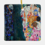 Ornement En Céramique Gustav Klimt - Mort et vie<br><div class="desc">Décès et vie - Gustav Klimt,  Huile sur toile,  1910-1915</div>