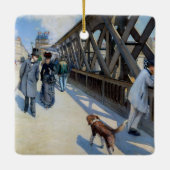 Ornement En Céramique Gustave Caillebotte - Le Pont de l'Europe (Dos)