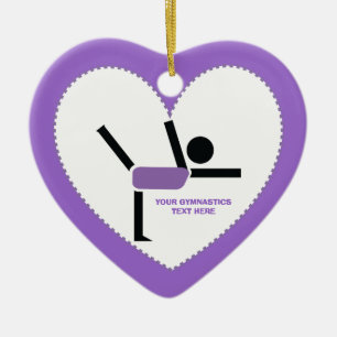 Ornement En Céramique Gymnastique cadeaux, gymnastique artiste sur mesur