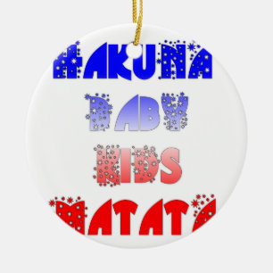 Ornement En Céramique Hakuna Matata Bébé & Enfants : Conception de coule