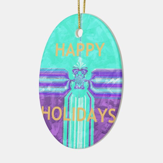 Ornement En Céramique Hakuna Matata Joyeuses Fêtes (Gauche)