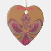 Ornement En Céramique Hakuna Matata Joyeux Noël joli coeur design (Droite)