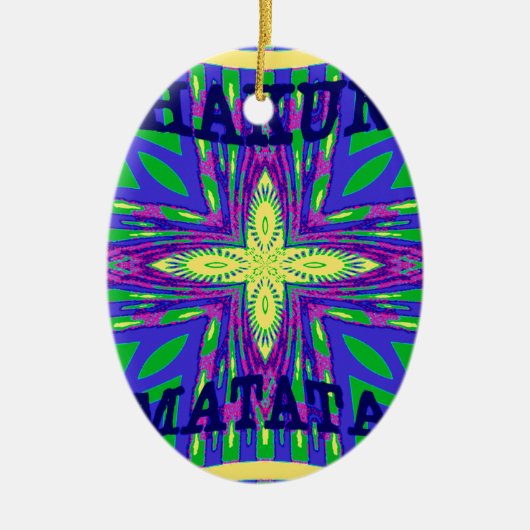 Ornement En Céramique Hakuna matata Mombasa (Devant)