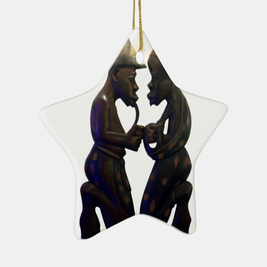 Ornement En Céramique Hakuna Matata S'amuser Old School est le meilleur (Droite)