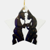 Ornement En Céramique Hakuna Matata S'amuser Old School est le meilleur (Devant)