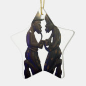 Ornement En Céramique Hakuna Matata S'amuser Old School est le meilleur (Gauche)