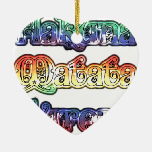 Ornement En Céramique Halloween Hakuna Matata Europe.png (Devant)