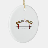 Ornement En Céramique Haltérophilie - Barbell (Droite)