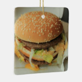 Ornement En Céramique hamburger et frites (Droite)