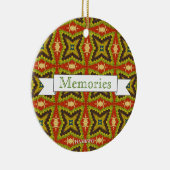 Ornement En Céramique HAMbyWG - 1970's Olive, rouille et macrame verte (Droite)