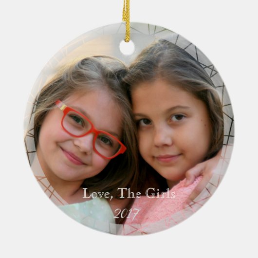 Ornement En Céramique HAMbyWG - 1970's Purple, Orange, Aqua Macrame (Dos)