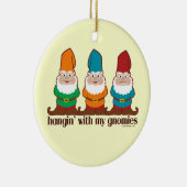 Ornement En Céramique Hangin avec mon Gnomies (Droite)