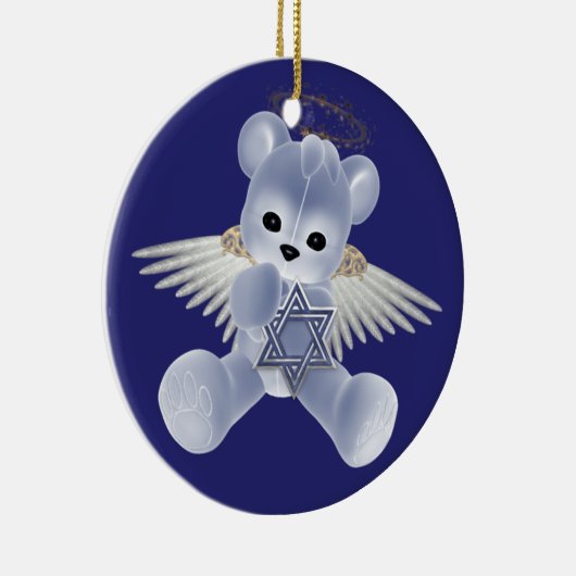 Ornement En Céramique Hanoukka Teddy Bear (Droite)