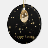 Ornement En Céramique Happy Easter Gold Disco Ball (Gauche)