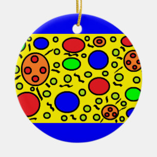Ornement En Céramique Haring a inspiré l'ornement