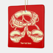 Ornement En Céramique Harnais escalade (Gauche)