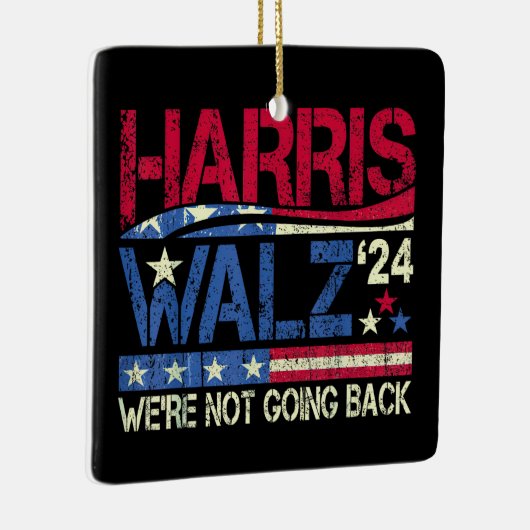 Ornement En Céramique Harris Walz Kamala Harris 2024 Tim Walz (Droite)
