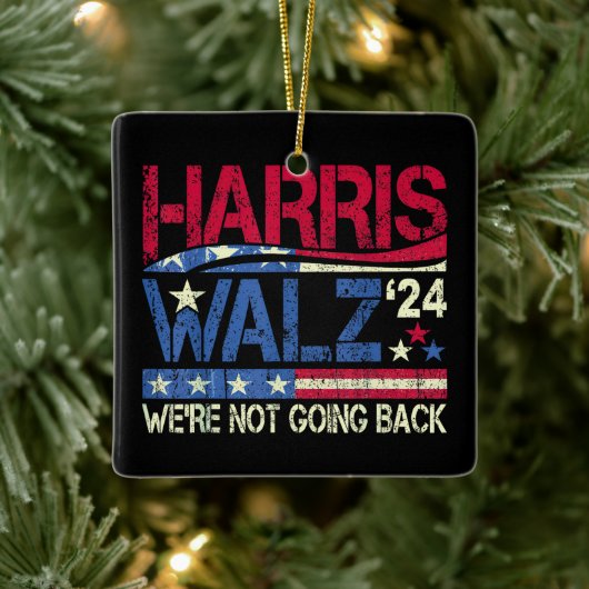 Ornement En Céramique Harris Walz Kamala Harris 2024 Tim Walz (Arbre)