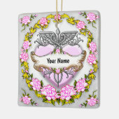 Ornement En Céramique Heart Caduceus  (Gauche)