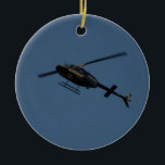 Ornement En Céramique Hélicoptère de Bell 206B-3 JetRanger III<br><div class="desc">Un hélicoptère de Bell 206B-3 JetRanger III appartenant au Département de Police de Virginia Beach.</div>