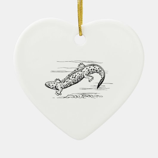 Ornement En Céramique Hellbender (Devant)