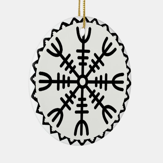 Ornement En Céramique Helm Viking d'Awe (Droite)