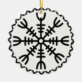 Ornement En Céramique Helm Viking d'Awe (Devant)