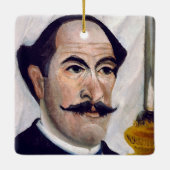 Ornement En Céramique Henri Rousseau - Autoportrait (Dos)