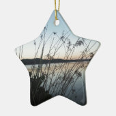 Ornement En Céramique Herbes au lac Sunset (Gauche)