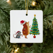 Hérisson et Souris Arbre de Noël