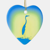 Ornement En Céramique héron bleu (Droite)