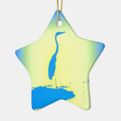 Ornement En Céramique héron bleu (Gauche)